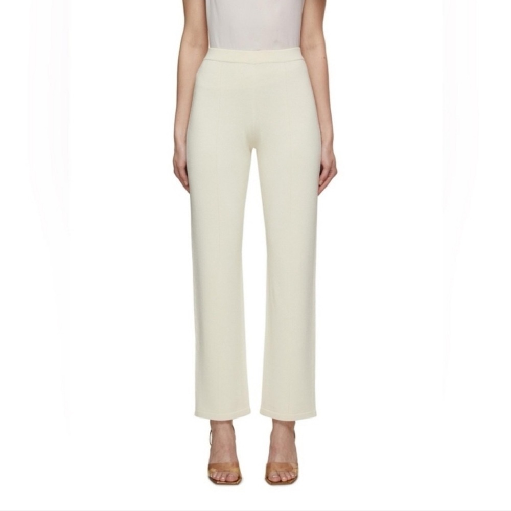 St. John Santana Straight Wide Leg Knit Pants Size 6